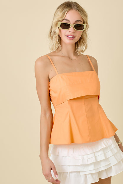 No Pretending Poplin Tank