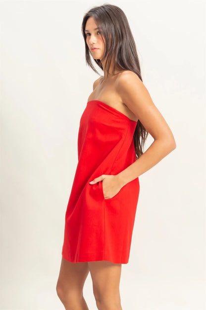 This Time Last Year Linen Dress