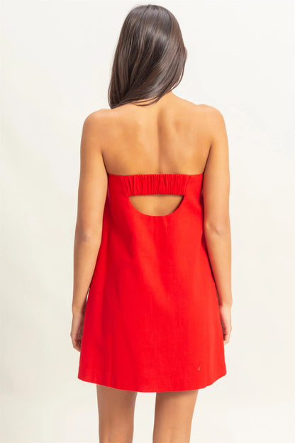 This Time Last Year Linen Dress