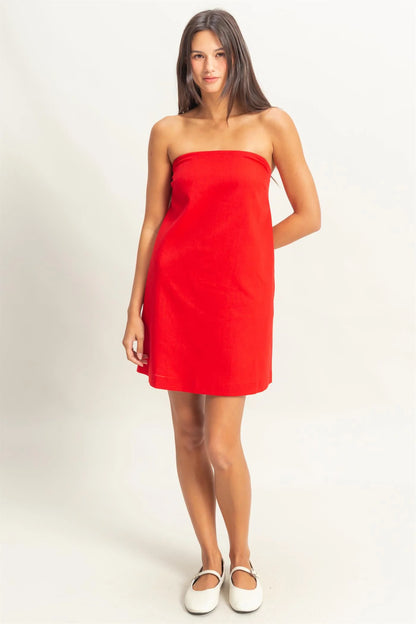 This Time Last Year Linen Dress