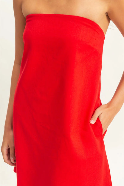 This Time Last Year Linen Dress