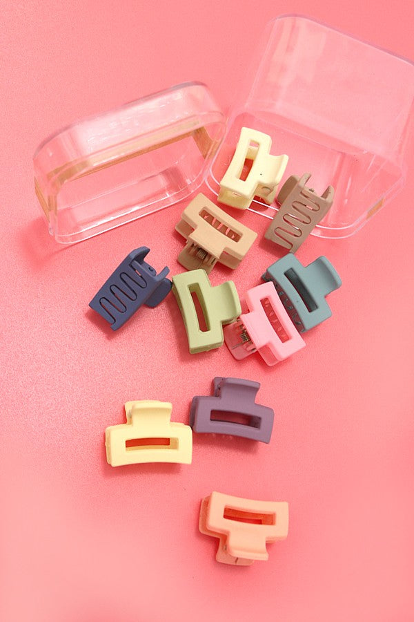 Side By Side Rectangle Claw Clip Set