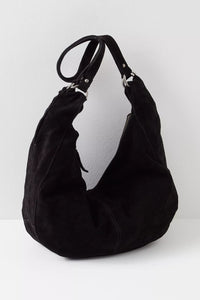 Roma Suede Tote Bag Black