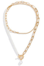 Load image into Gallery viewer, Sylvia Pearl Toggle Necklace