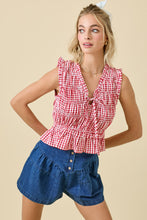 Load image into Gallery viewer, Same Time Gingham Top