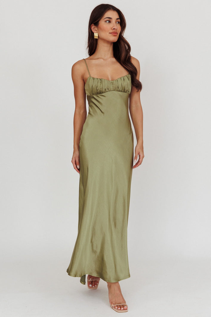 Golden Hour Satin Dress