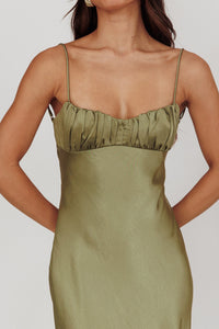 Golden Hour Satin Dress