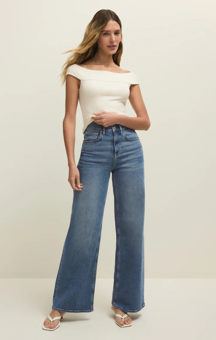 Second Skin Off Shoulder Top