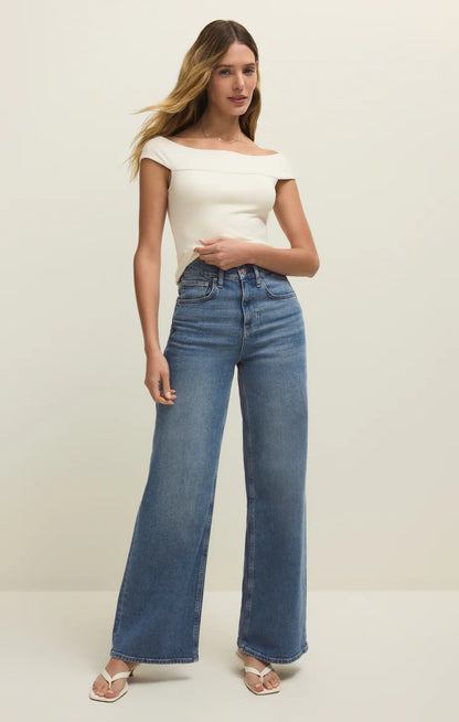 Second Skin Off Shoulder Top