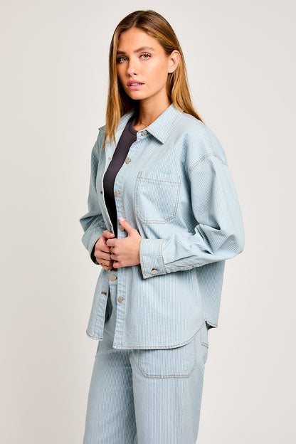 Sunday Blues Denim Shacket