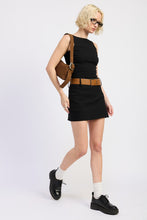 Load image into Gallery viewer, Silver Lining Belted Dress