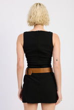 Load image into Gallery viewer, Silver Lining Belted Dress