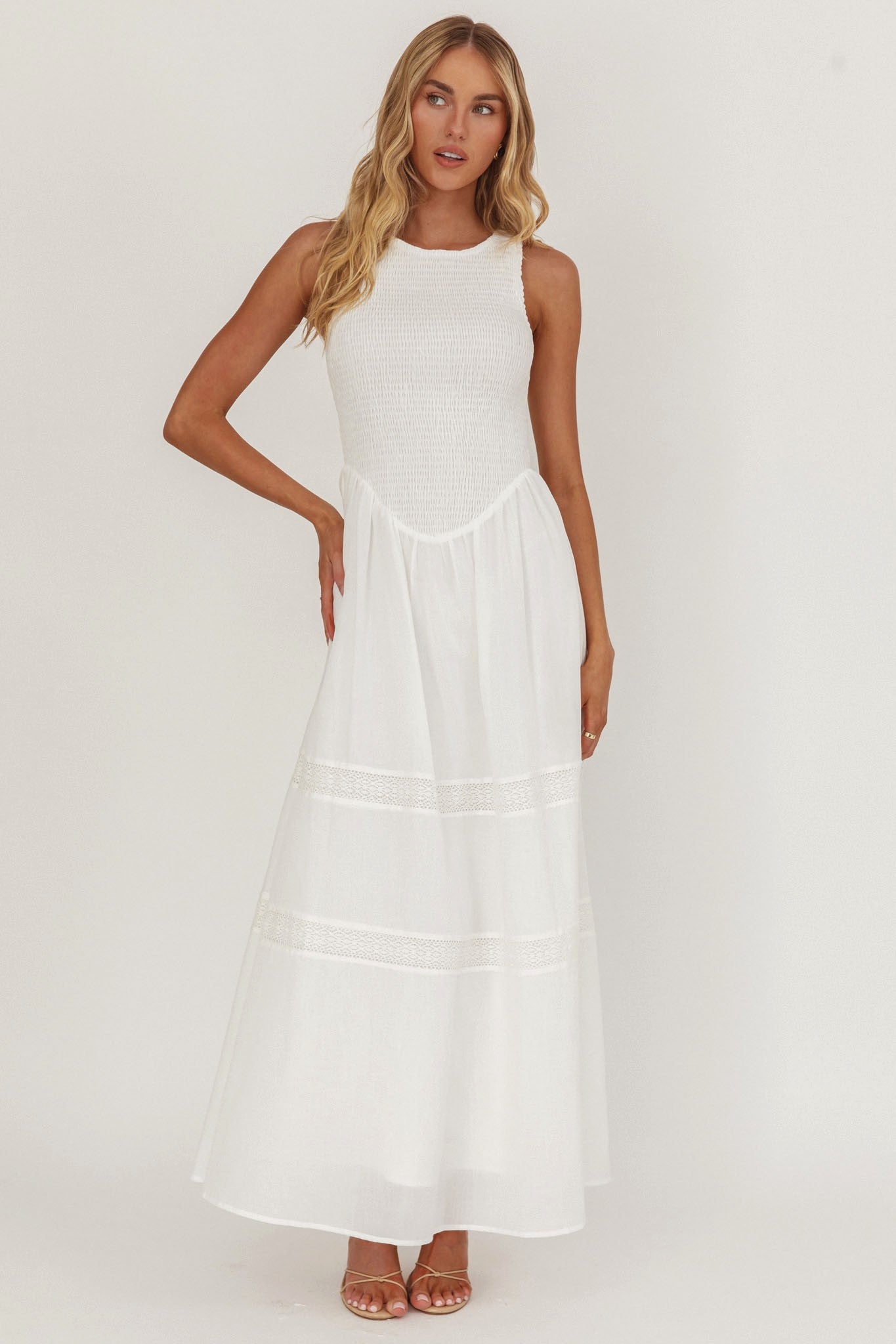 Whisper Fields Maxi Dress