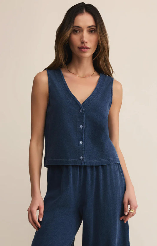 Solace Jersey Denim Top