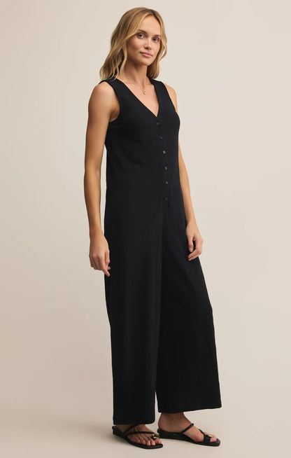 Solace Textured Slub Jumpsuit