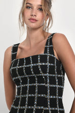Load image into Gallery viewer, Sophisticated Appeal Tweed Dress