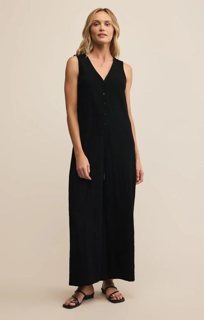 Solace Textured Slub Jumpsuit