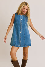 Load image into Gallery viewer, Spitting Image Button Down Denim Dress