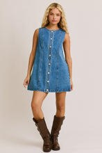 Load image into Gallery viewer, Spitting Image Button Down Denim Dress