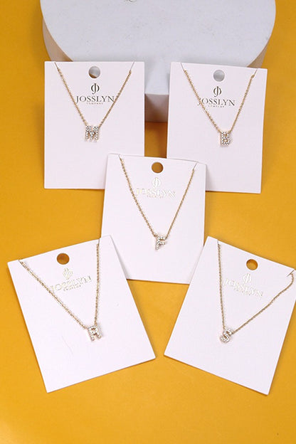 Dainty Shimmer Initial Necklace