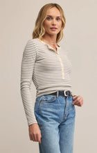 Load image into Gallery viewer, Stella Striped Rib Henley