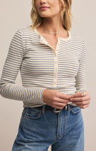Load image into Gallery viewer, Stella Striped Rib Henley