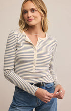 Load image into Gallery viewer, Stella Striped Rib Henley