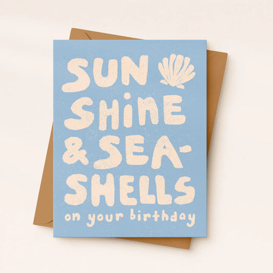 Sunshine And Seashells Birthday Card