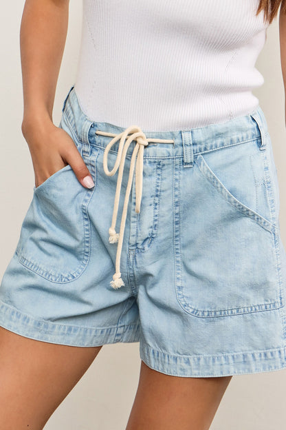 Swept Away Denim Shorts