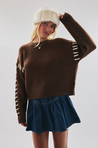 Chestnut Stitch Knit Sweater