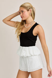 Trisha Bubble Hem Tank