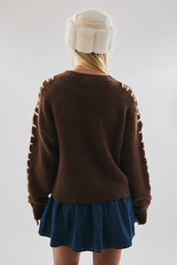 Chestnut Stitch Knit Sweater