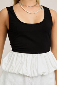 Trisha Bubble Hem Tank
