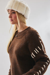 Chestnut Stitch Knit Sweater