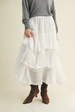 Load image into Gallery viewer, There It Was Ruffled Skirt