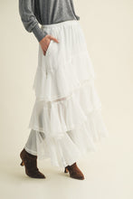Load image into Gallery viewer, There It Was Ruffled Skirt