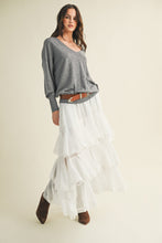 Load image into Gallery viewer, There It Was Ruffled Skirt