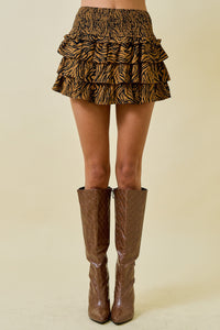 Untamed Tiered Skort