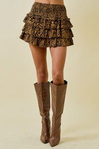 Untamed Tiered Skort