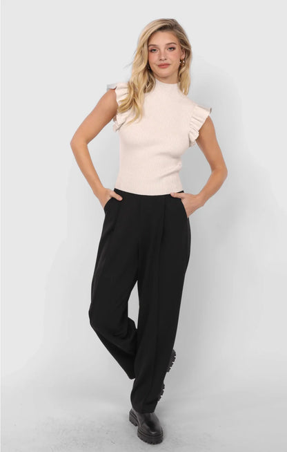 Tiffany Ruffle Tank Sweater