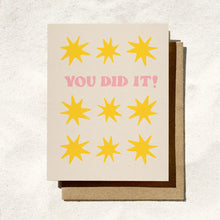 Load image into Gallery viewer, You Did It Star Card