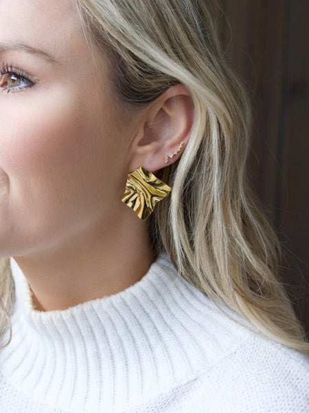 Visionary Statement Earrings Gold