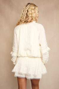 Whisper Lace Trim Romper
