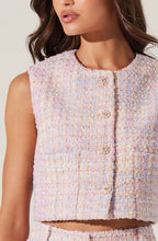 Load image into Gallery viewer, Wynn Cropped Tweed Vest