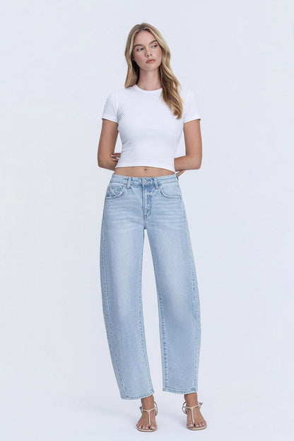 Writing Pages Barrel Jeans