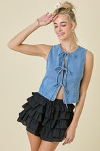 Load image into Gallery viewer, Susie Denim Vest Top