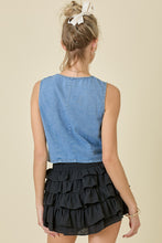 Load image into Gallery viewer, Susie Denim Vest Top