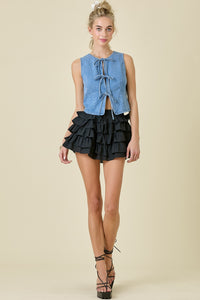 Susie Denim Vest Top