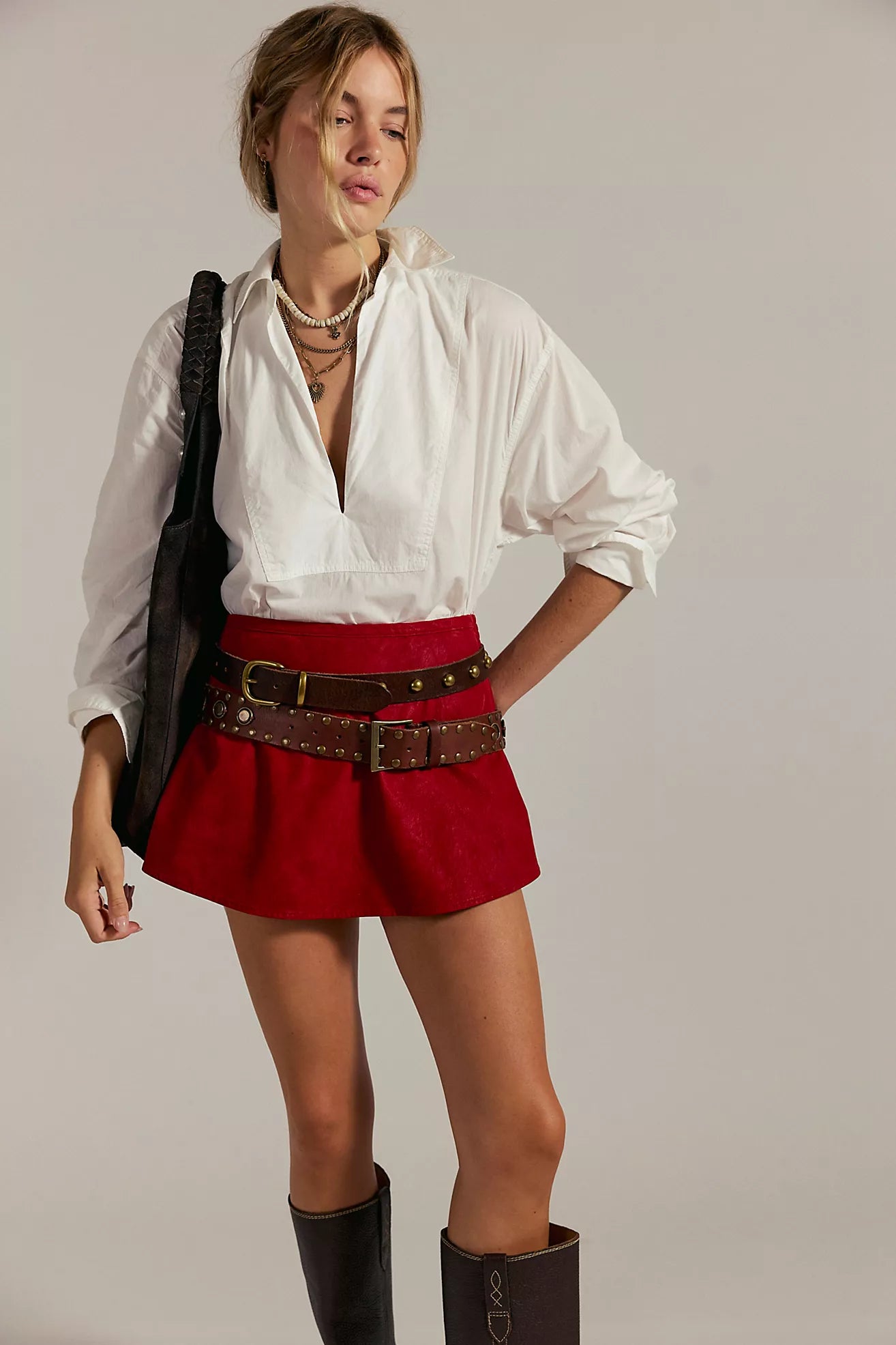 Paradise Found Suede Skort
