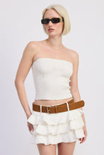 Load image into Gallery viewer, You Should Know Tiered Skort White